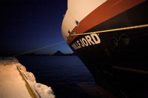 MS Trollfjord in Stamsund (Lofoten)
