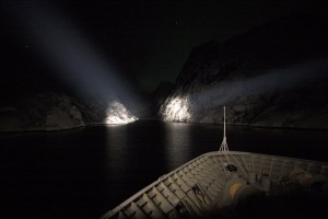 Raftsund at night