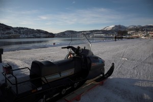 Snowscooter in Harstad