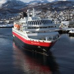 MS Polarlys arriving in Harstad